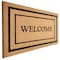 First Concept First Concept 18 in. W X 30 in. L Black/Brown Welcome Coir Door Mat FC-72024 - alternate 6